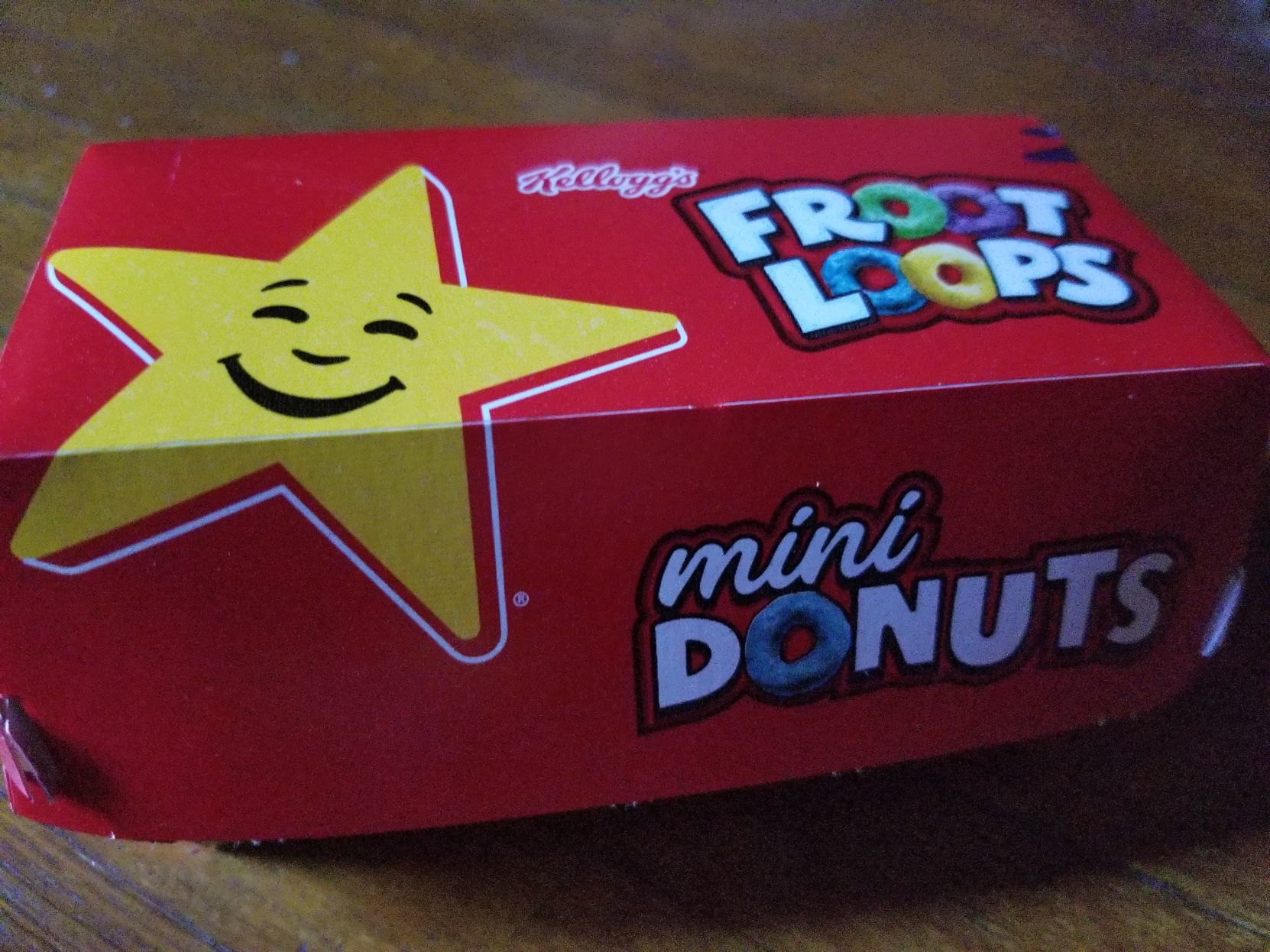 hardee's froot loop box